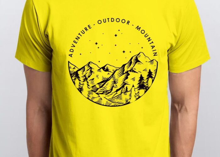 Men's Crew Adventure Outdoor Mountain Buttercup Yellow